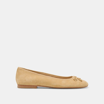 Ritla Honey Suede Ballet Flats | Dolce Vita
