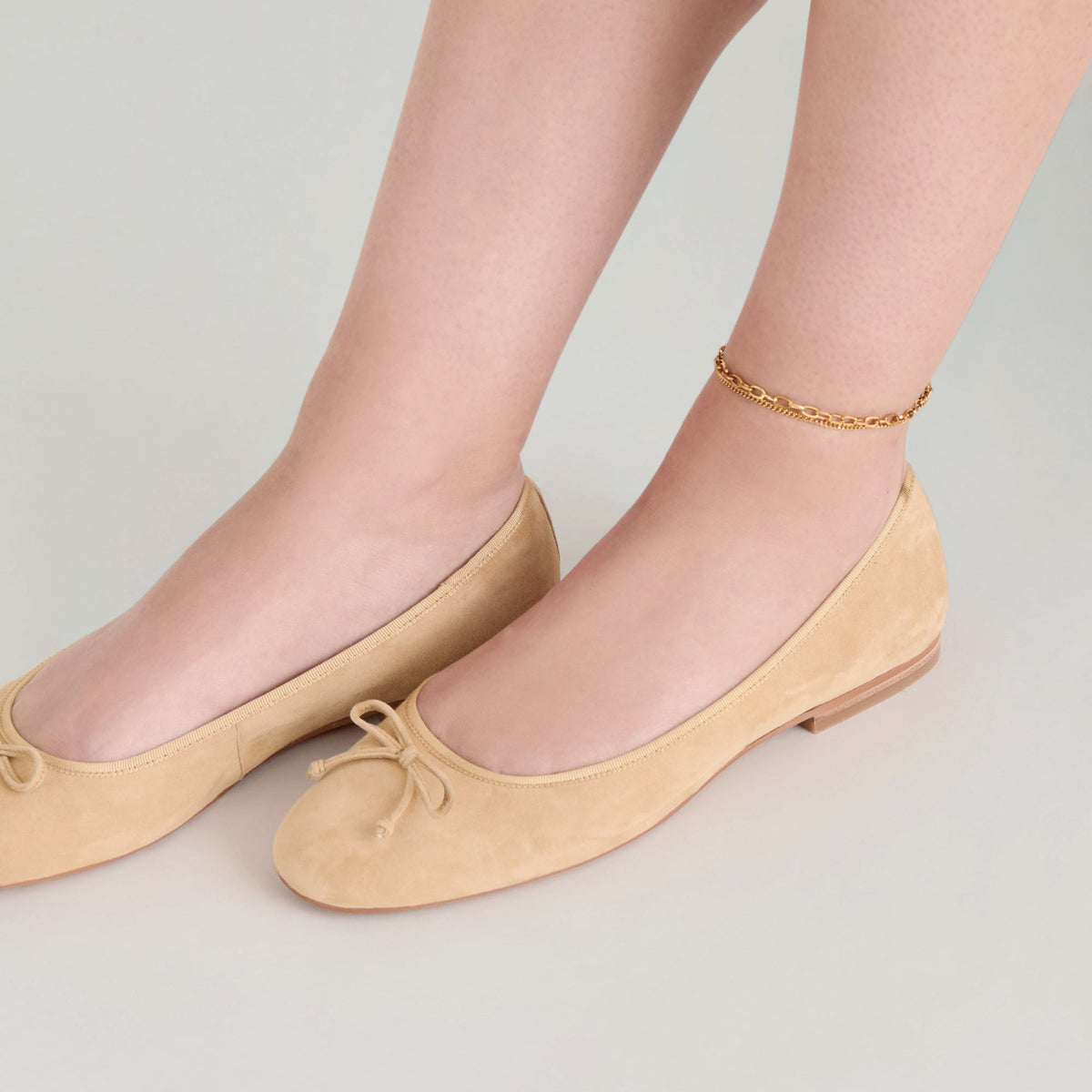 Ritla Honey Suede Ballet Flats | Dolce Vita