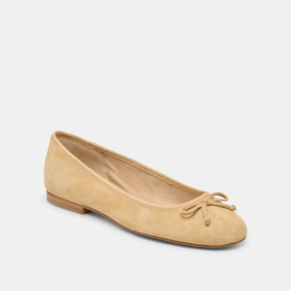 Ritla Honey Suede Ballet Flats | Dolce Vita