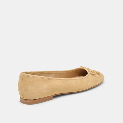 Ritla Honey Suede Ballet Flats | Dolce Vita