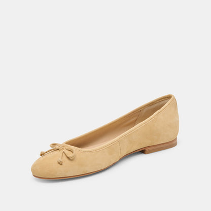 Ritla Honey Suede Ballet Flats | Dolce Vita