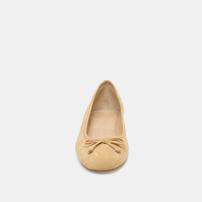 Ritla Honey Suede Ballet Flats | Dolce Vita