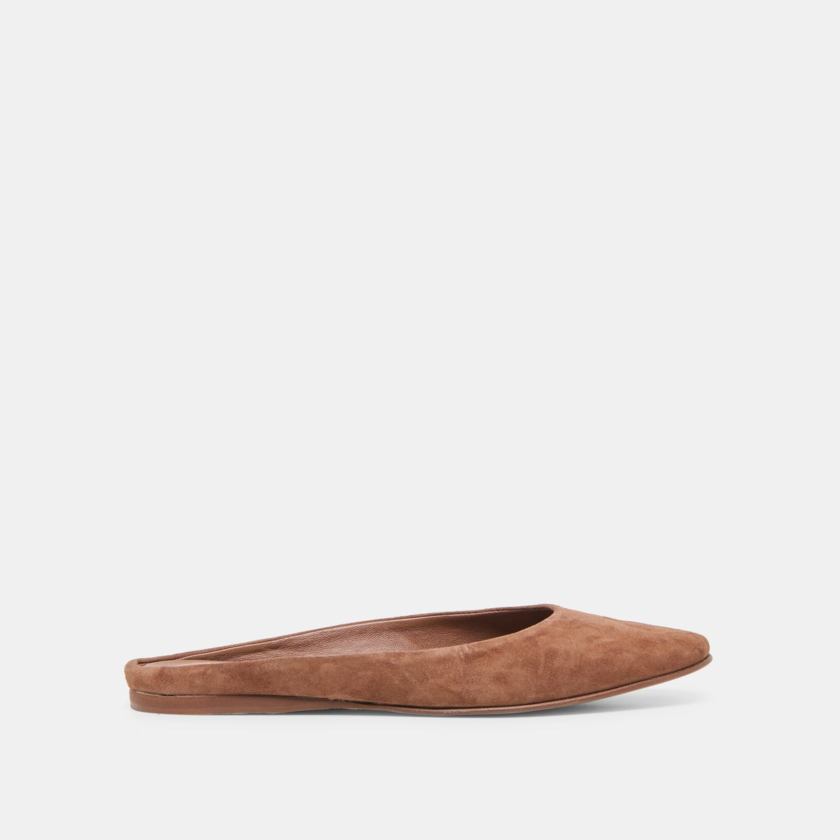 Eila Dk Brown Suede Flats | Dolce Vita
