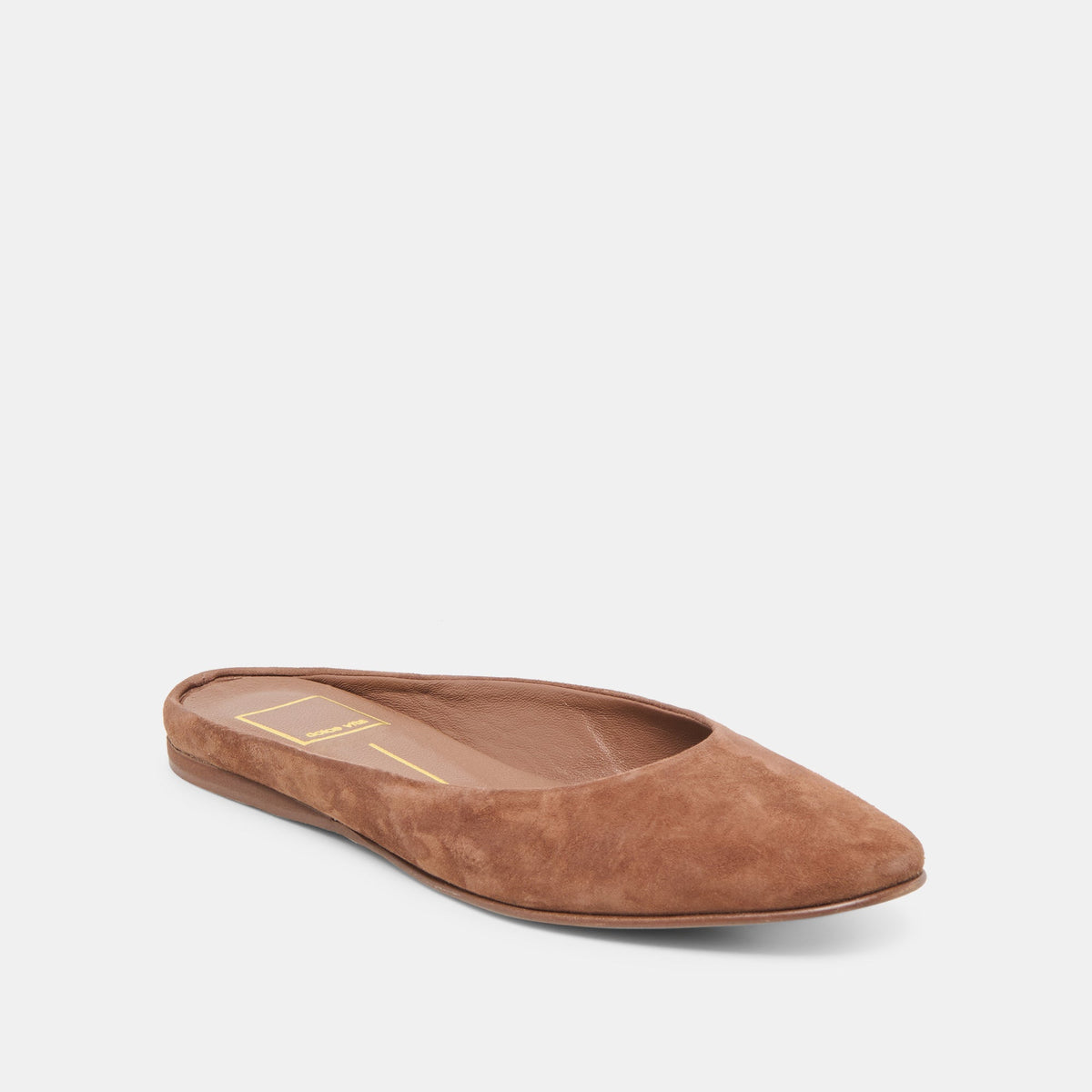 Eila Dk Brown Suede Flats | Dolce Vita