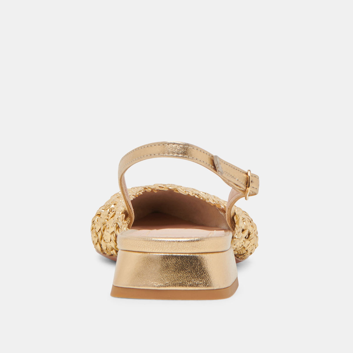 CYNDI FLATS GOLD WOVEN | Dolce Vita