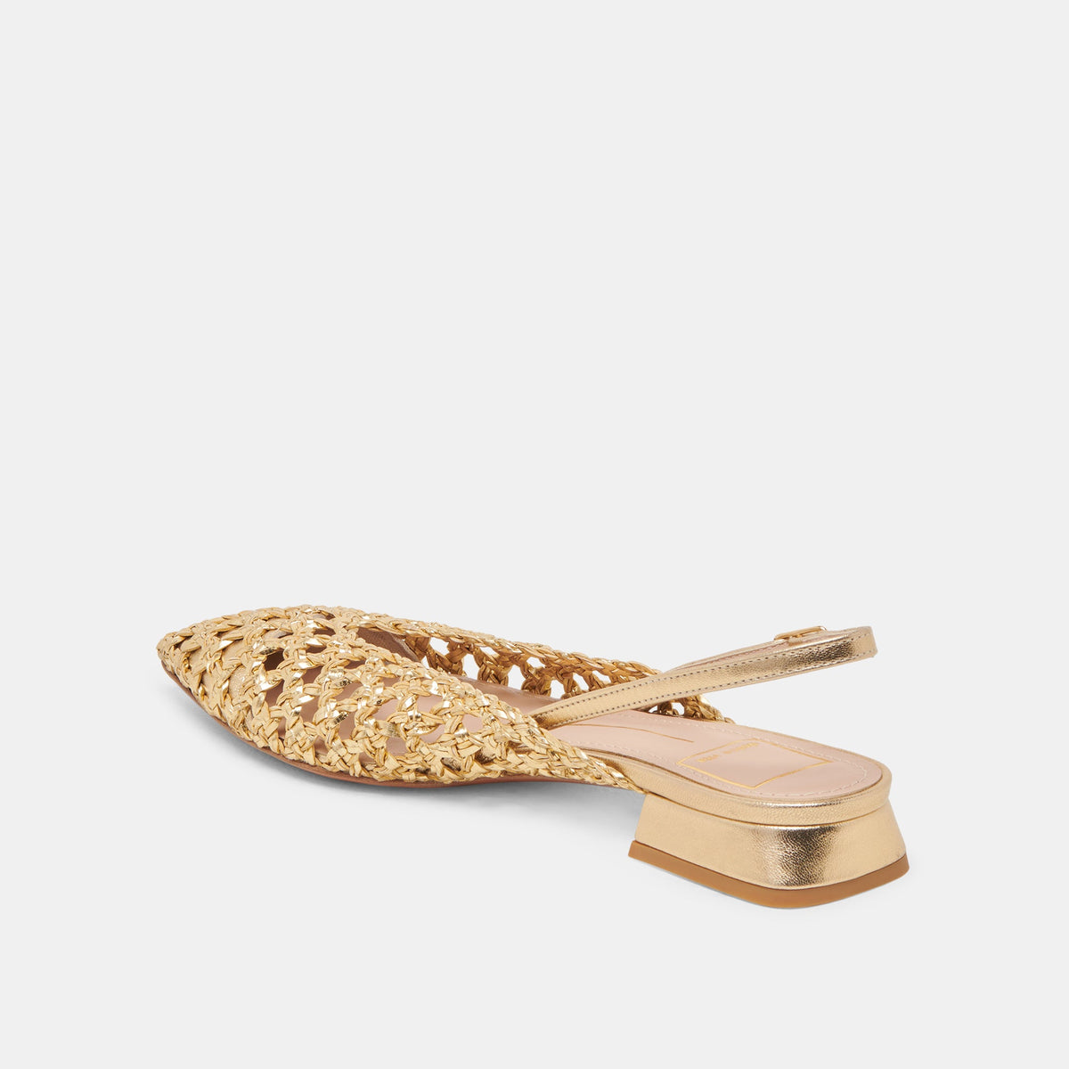 CYNDI FLATS GOLD WOVEN | Dolce Vita