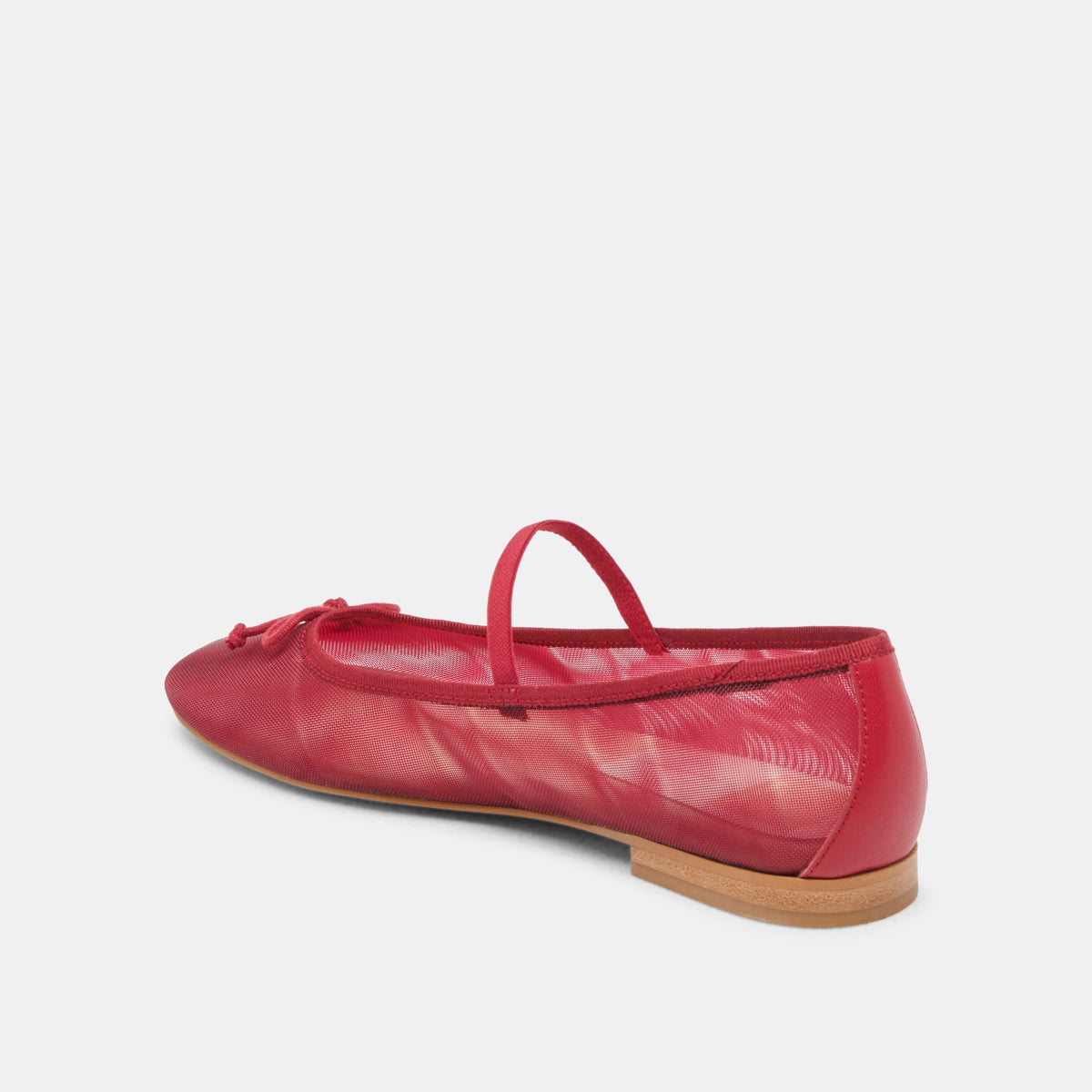 CADEL BALLET FLATS CRIMSON MESH | Dolce Vita