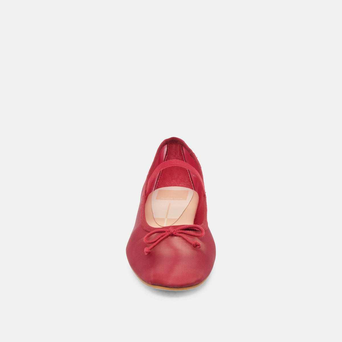 CADEL BALLET FLATS CRIMSON MESH | Dolce Vita