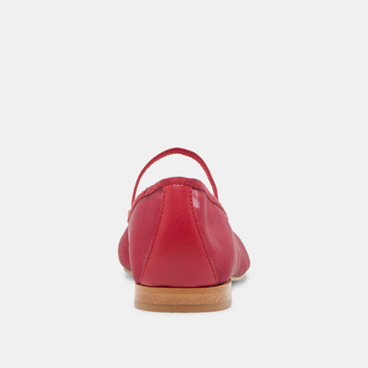 CADEL BALLET FLATS CRIMSON MESH | Dolce Vita
