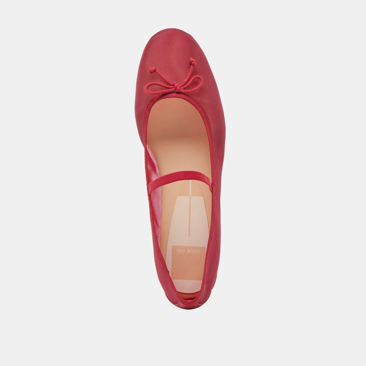 CADEL BALLET FLATS CRIMSON MESH | Dolce Vita