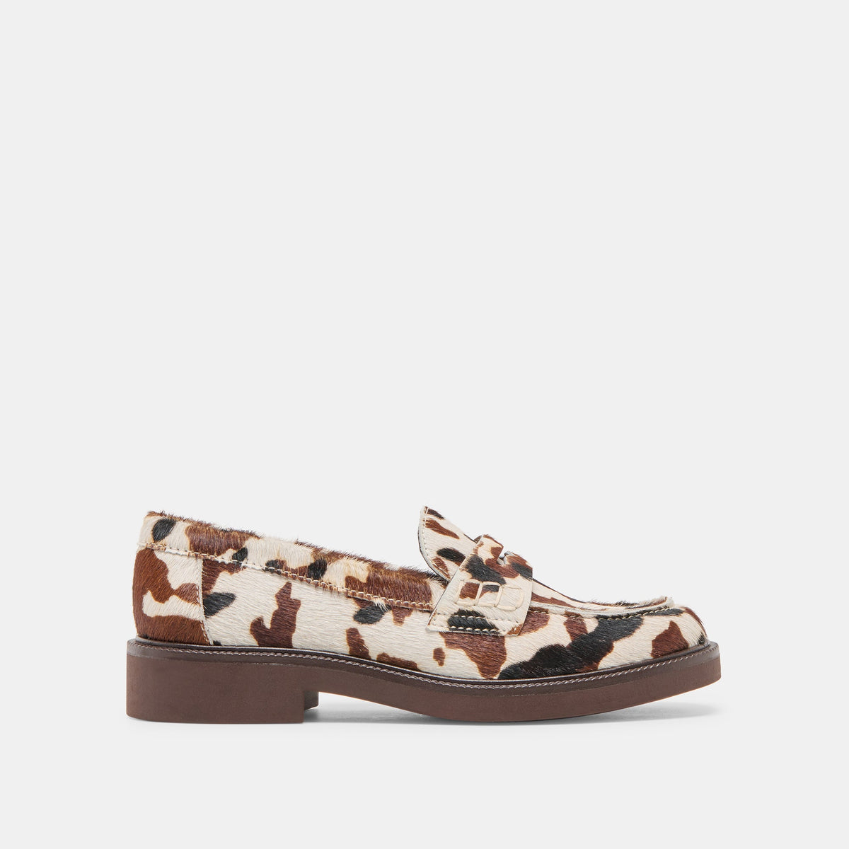 Tiggy Cocoa Taurus Calf Hair Loafers | Dolce Vita