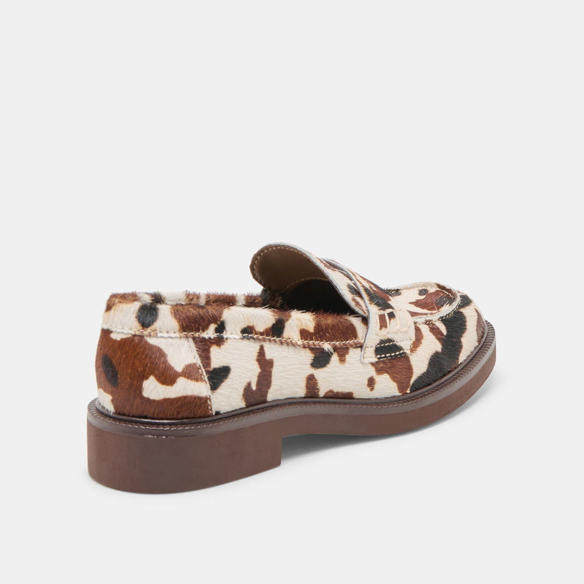 Tiggy Cocoa Taurus Calf Hair Loafers | Dolce Vita