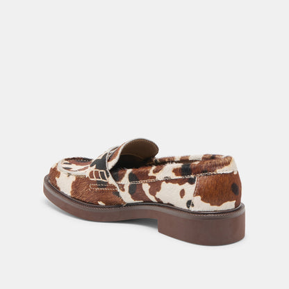 Tiggy Cocoa Taurus Calf Hair Loafers | Dolce Vita
