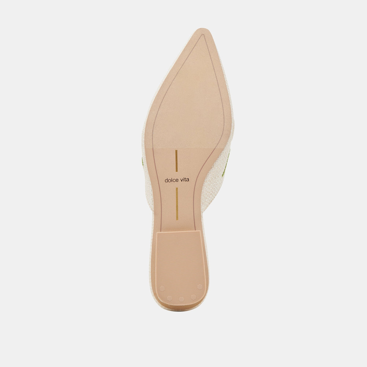 ELM FLATS WHITE FLORAL RAFFIA | Dolce Vita