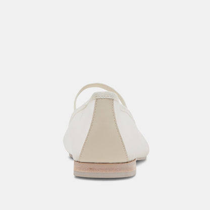 CADEL BALLET FLATS IVORY MESH | Dolce Vita