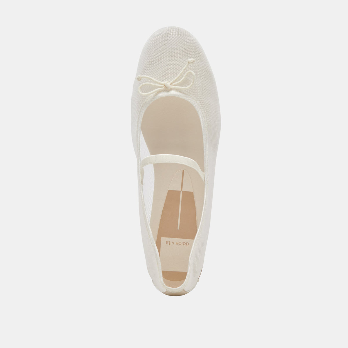 CADEL BALLET FLATS IVORY MESH | Dolce Vita