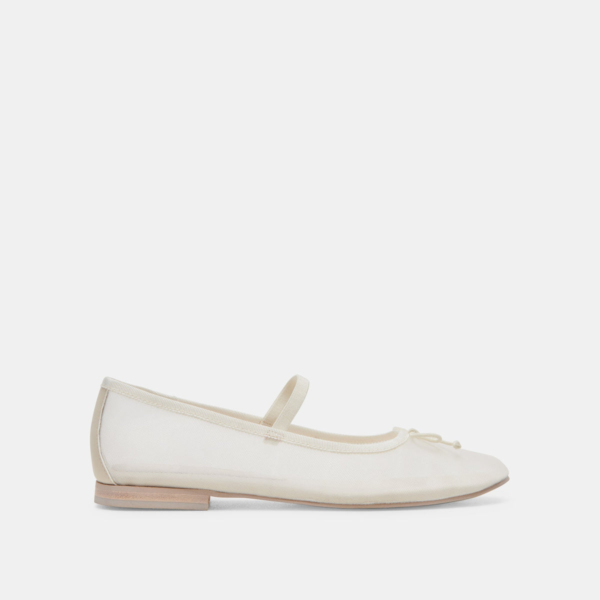 CADEL BALLET FLATS IVORY MESH | Dolce Vita