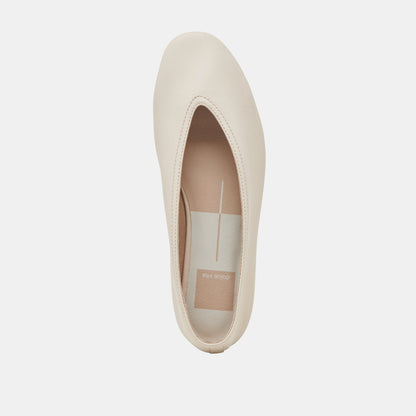 Braidy Ivory Leather Ballet Flats | Dolce Vita