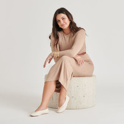 Braidy Ivory Leather Ballet Flats | Dolce Vita