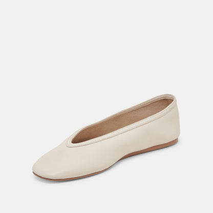 Braidy Ivory Leather Ballet Flats | Dolce Vita
