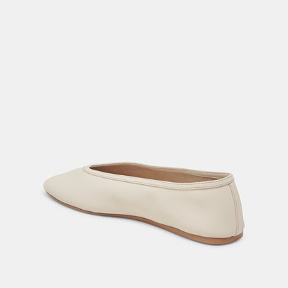 Braidy Ivory Leather Ballet Flats | Dolce Vita