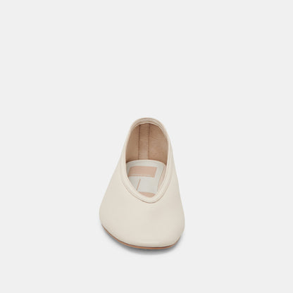Braidy Ivory Leather Ballet Flats | Dolce Vita