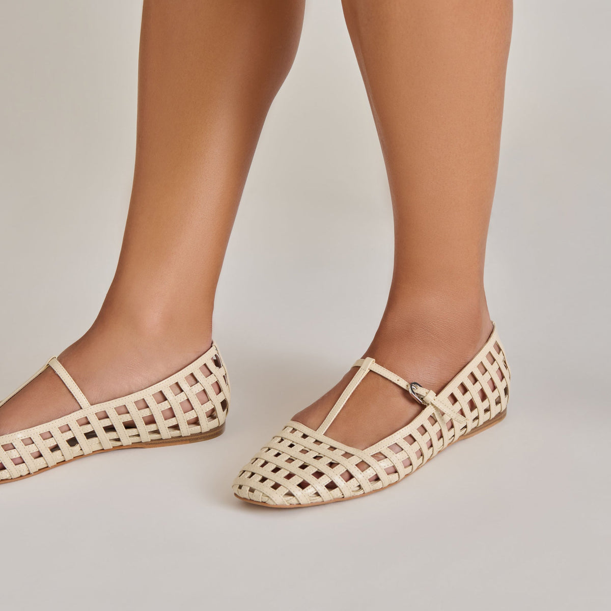 RAINS BALLET FLATS IVORY STELLA | Dolce Vita