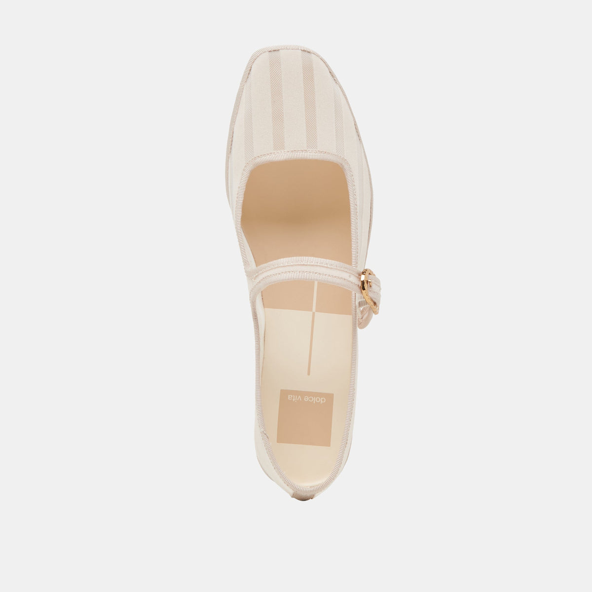 TAMEKA BALLET FLATS BONE STRIPE MESH | Dolce Vita
