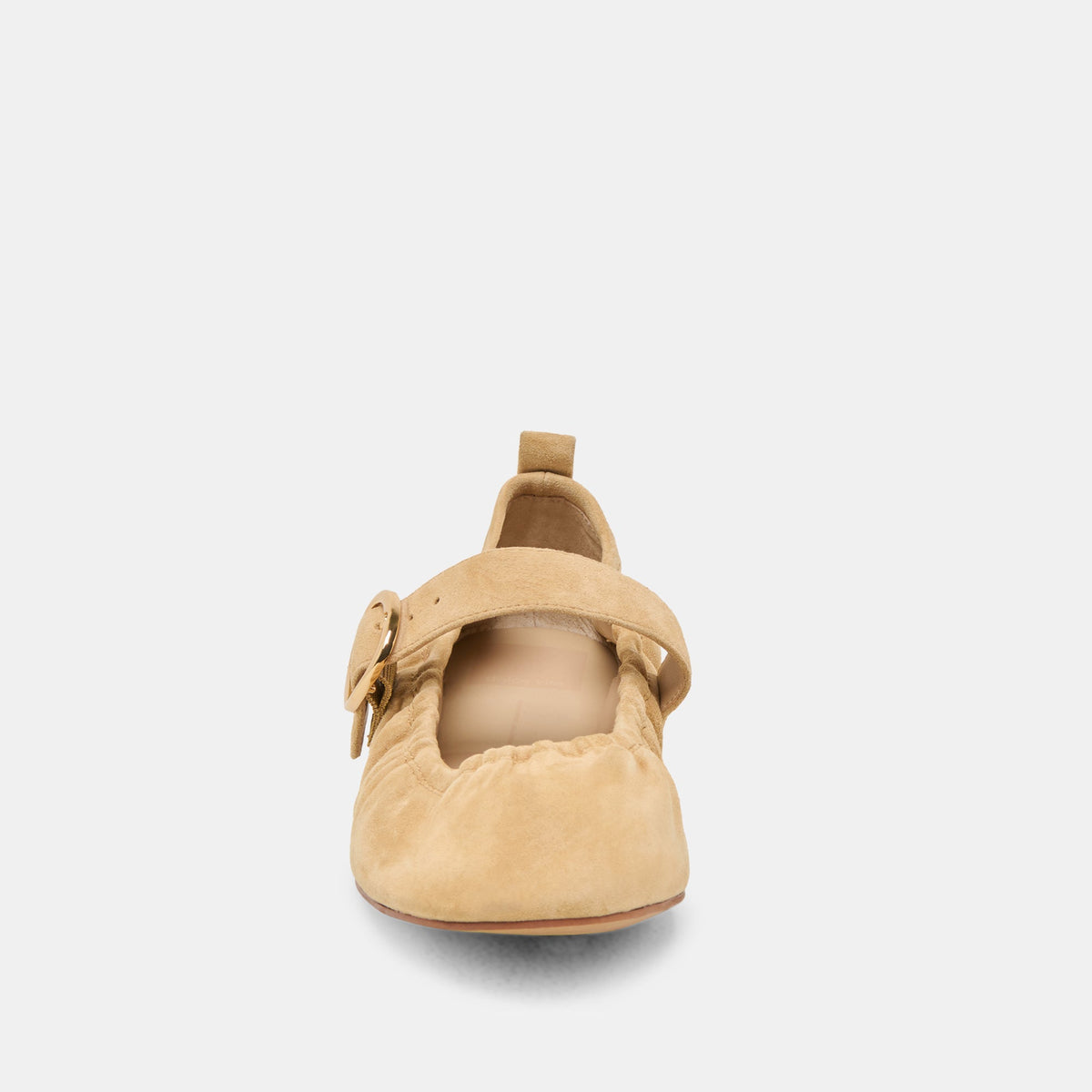 Caely Honey Suede Ballet Flats | Dolce Vita