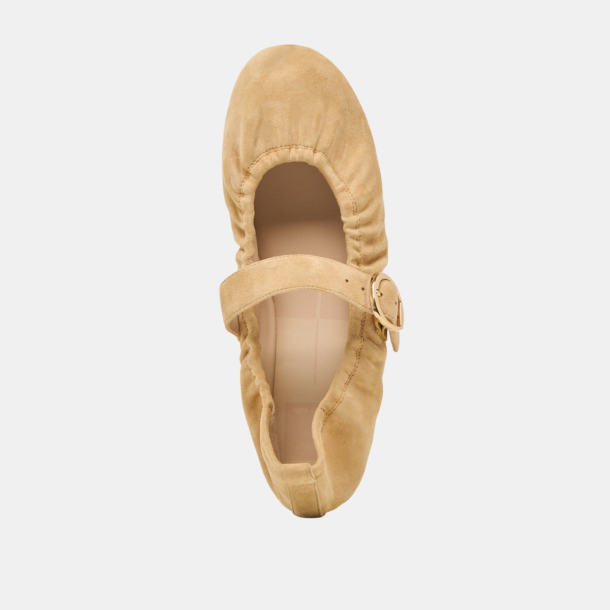 Caely Honey Suede Ballet Flats | Dolce Vita