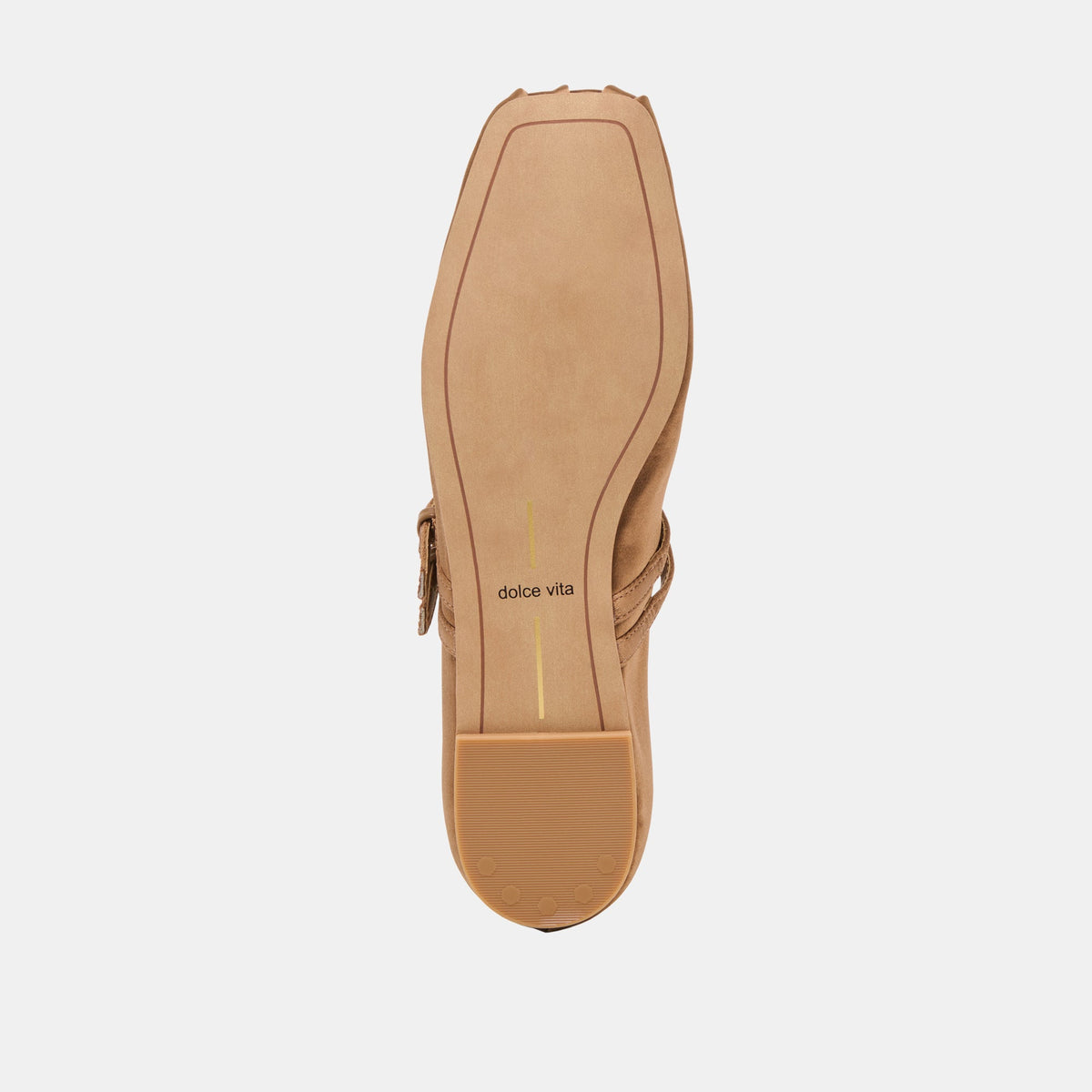 Gibsen Mid Brown Satin Ballet Flats | Dolce Vita
