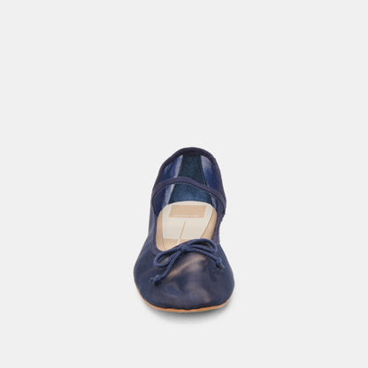 CADEL BALLET FLATS NAVY MESH | Dolce Vita