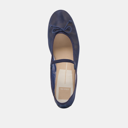 CADEL BALLET FLATS NAVY MESH | Dolce Vita