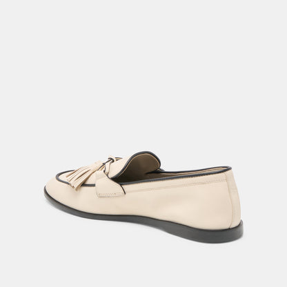 Loklan Ivory Leather Loafers | Dolce Vita