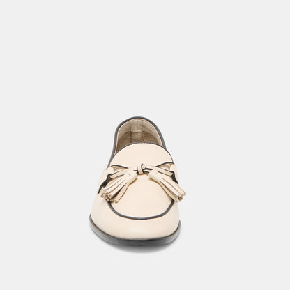 Loklan Ivory Leather Loafers | Dolce Vita