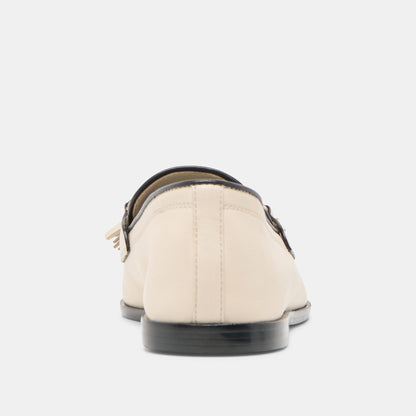 Loklan Ivory Leather Loafers | Dolce Vita