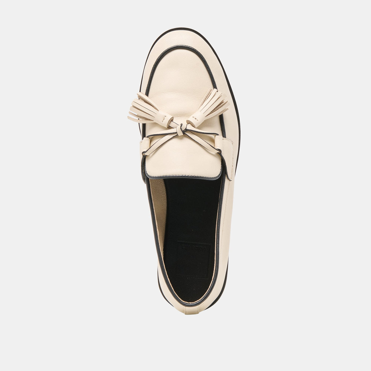 Loklan Ivory Leather Loafers | Dolce Vita