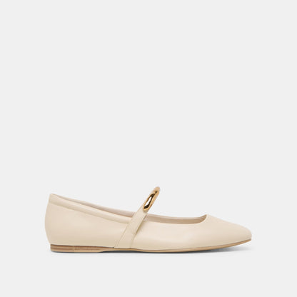 RADYA BALLET FLATS CREME LEATHER | Dolce Vita