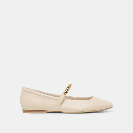 RADYA BALLET FLATS CREME LEATHER | Dolce Vita
