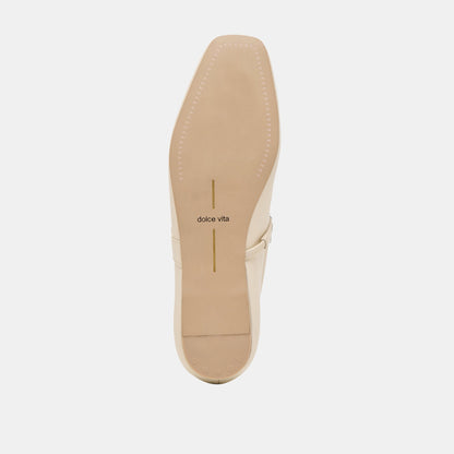 RADYA BALLET FLATS CREME LEATHER | Dolce Vita