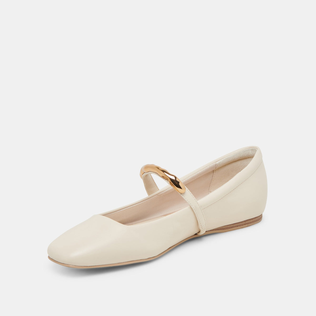 RADYA BALLET FLATS CREME LEATHER | Dolce Vita