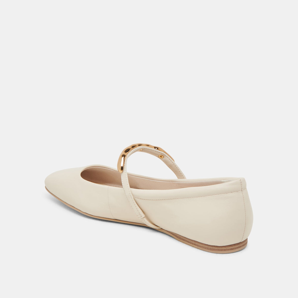 RADYA BALLET FLATS CREME LEATHER | Dolce Vita