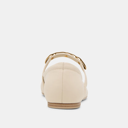 RADYA BALLET FLATS CREME LEATHER | Dolce Vita
