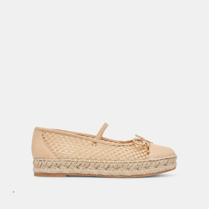 CAMBRE BALLET FLATS LT NATURAL WOVEN MESH | Dolce Vita