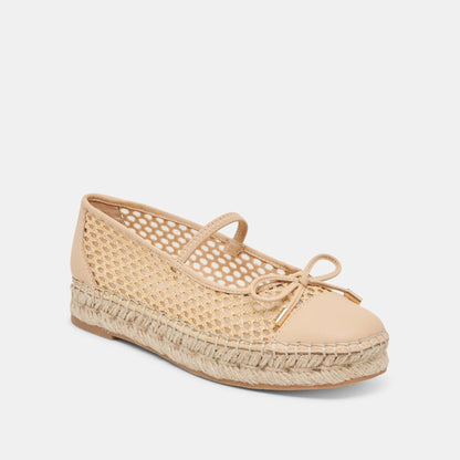 CAMBRE BALLET FLATS LT NATURAL WOVEN MESH | Dolce Vita