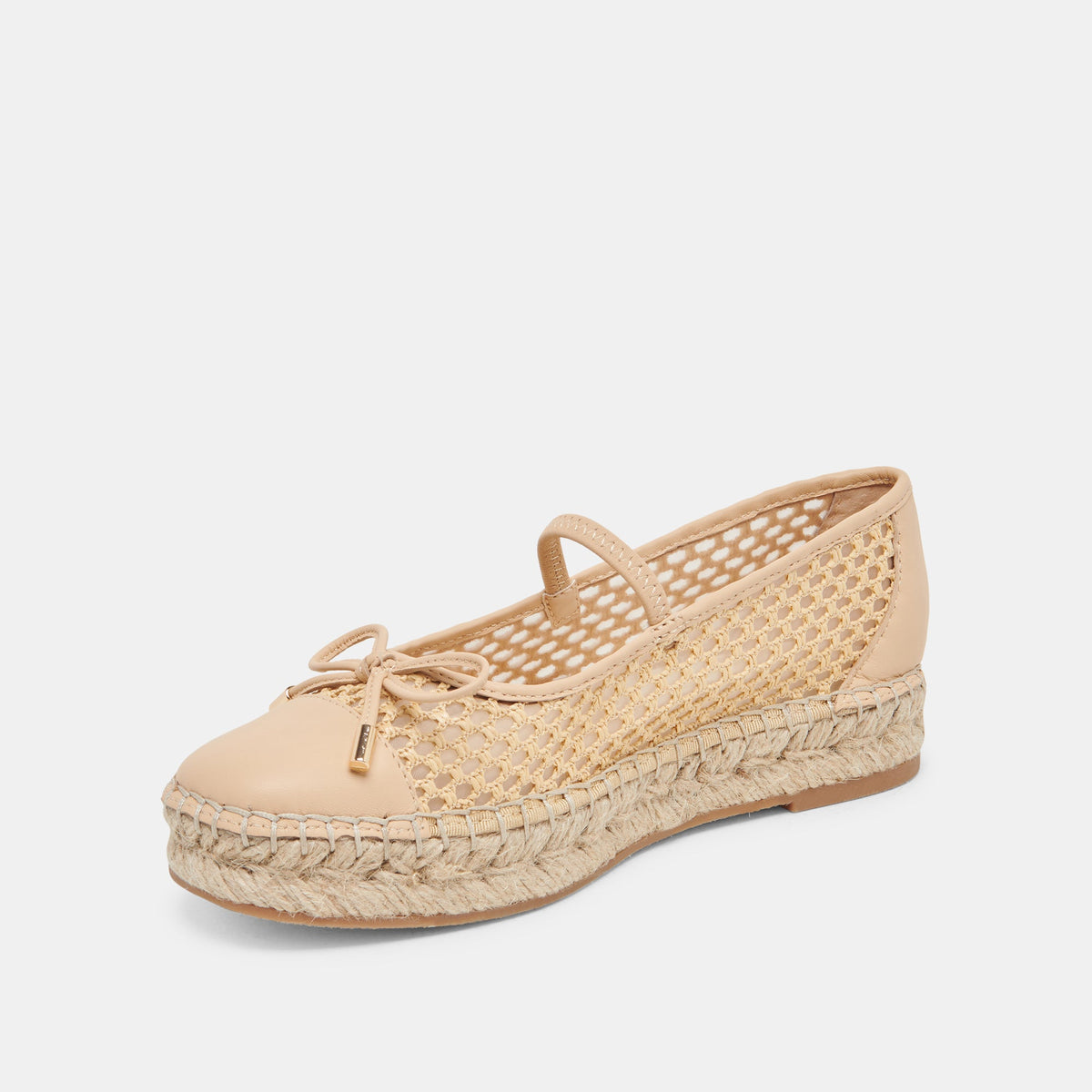 CAMBRE BALLET FLATS LT NATURAL WOVEN MESH | Dolce Vita