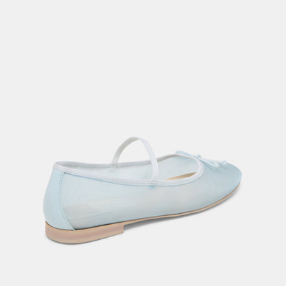 CADEL BALLET FLATS ICE BLUE MESH | Dolce Vita