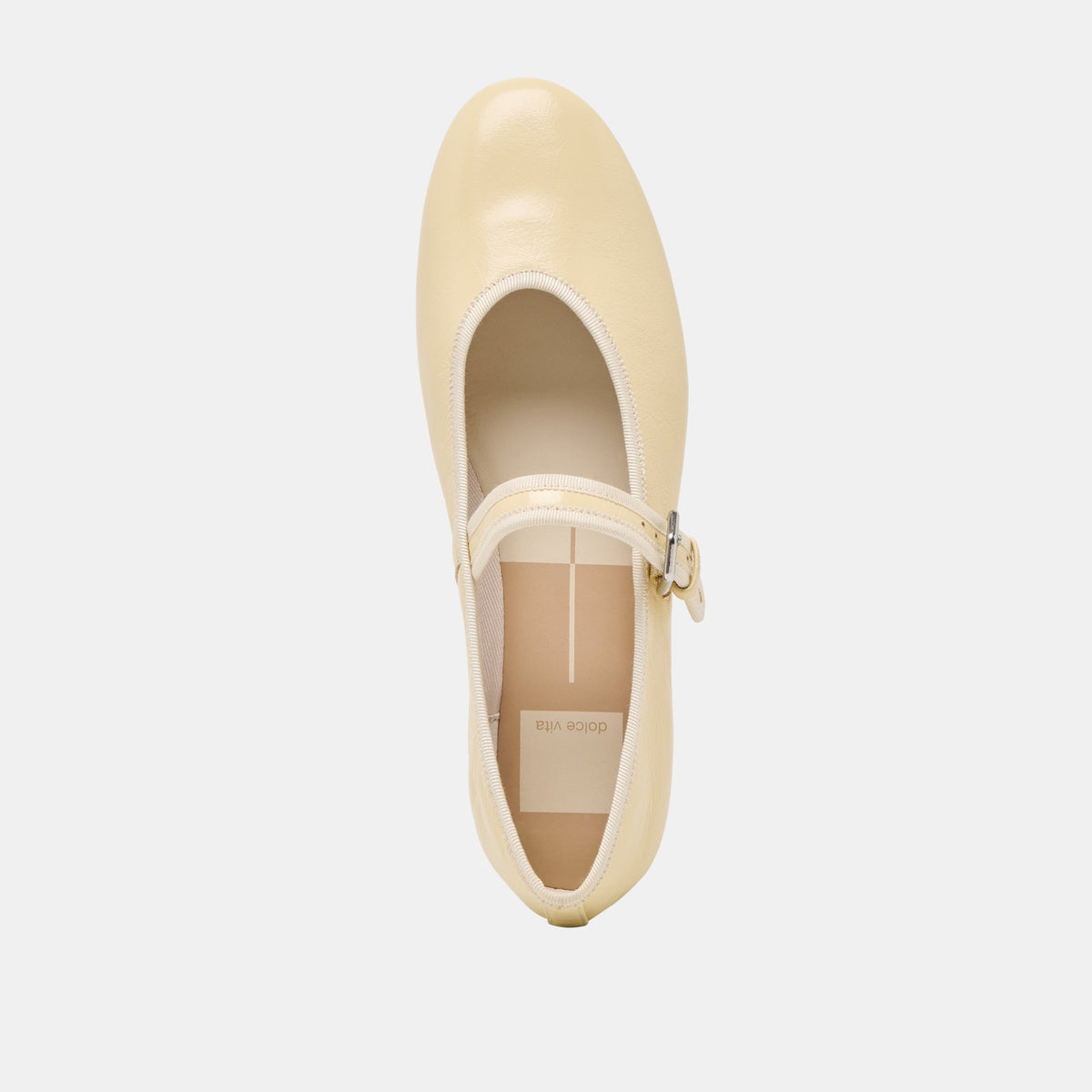 Roslyn Light Yellow Leather Ballet Flats | Dolce Vita