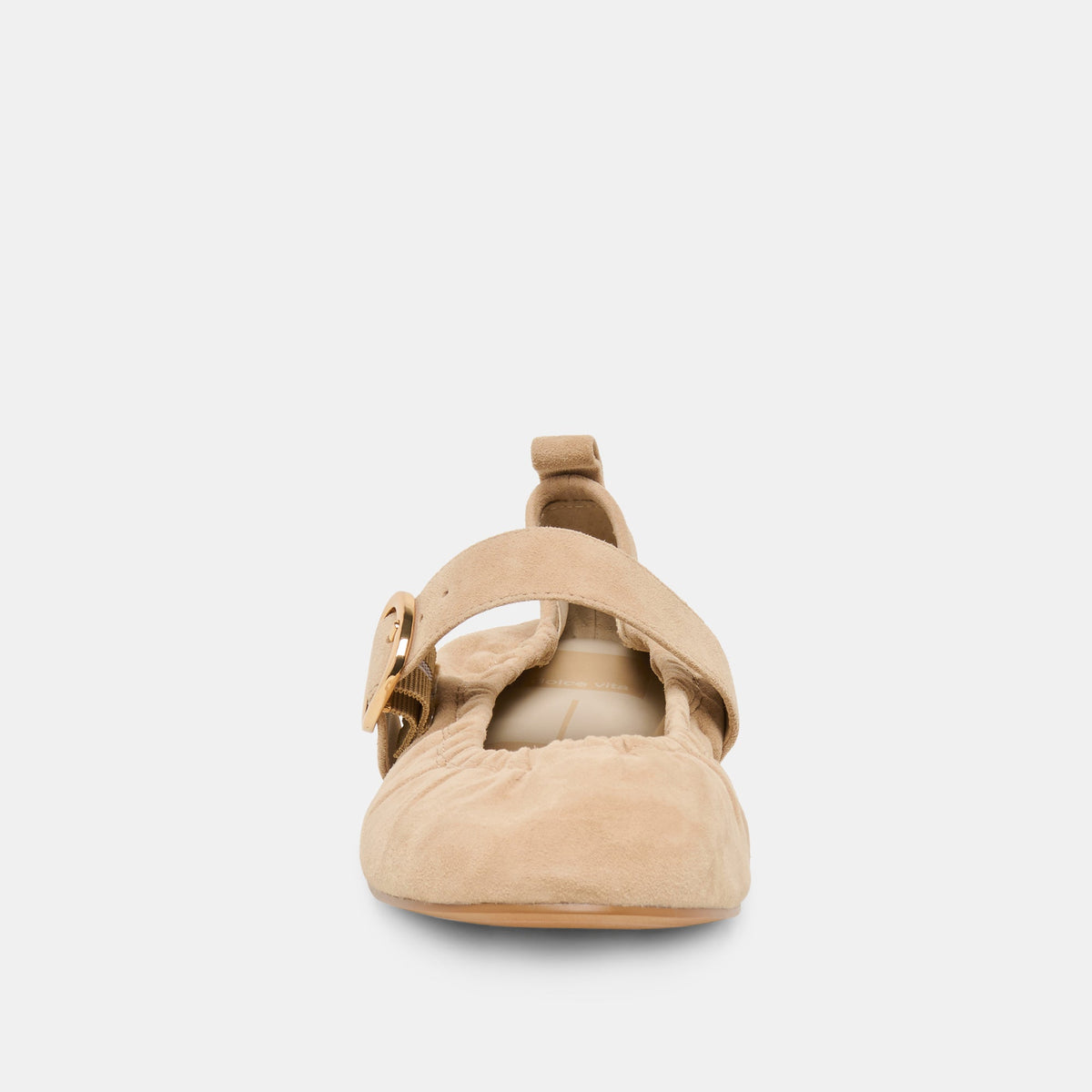Caely Camel Suede Ballet Flats | Dolce Vita