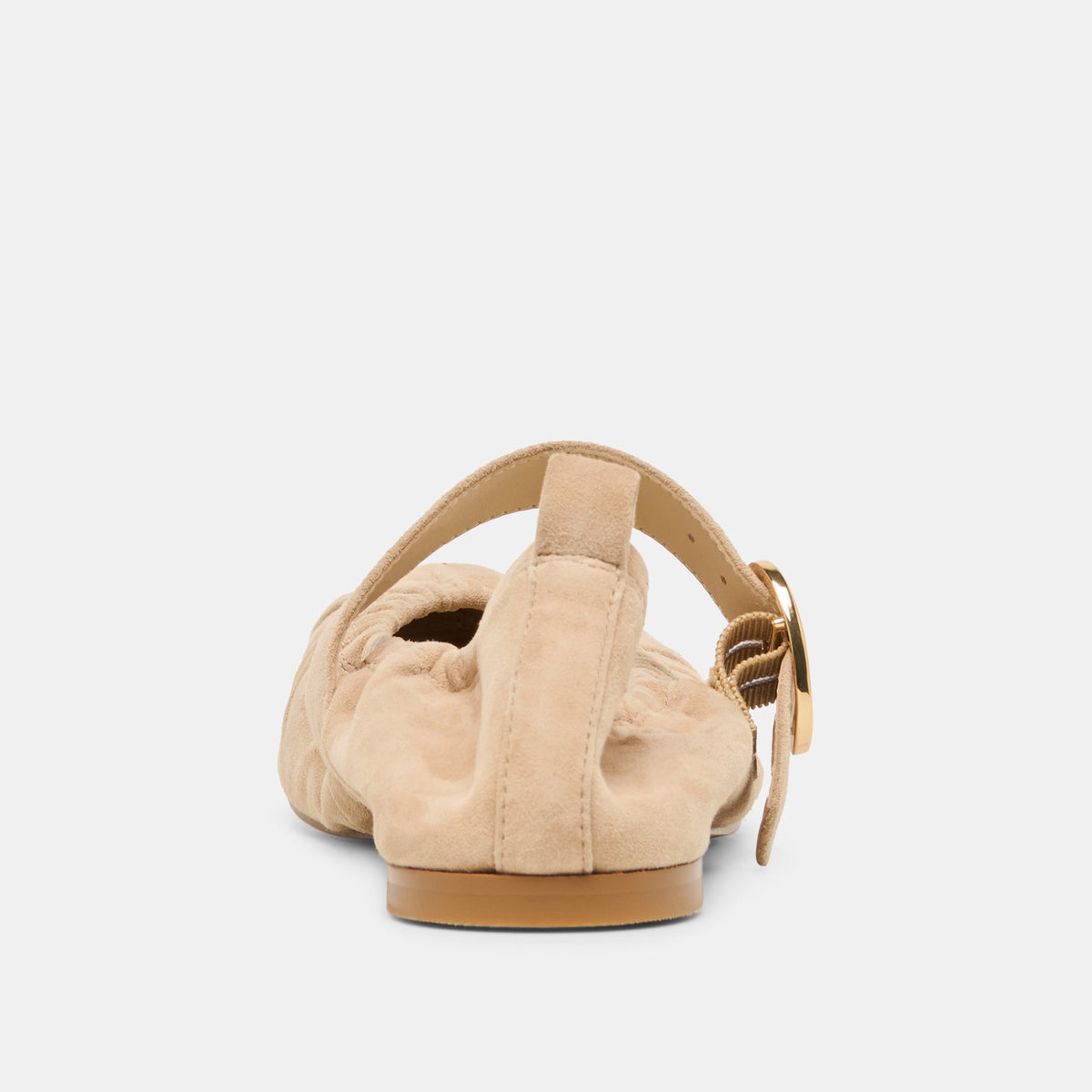 Caely Camel Suede Ballet Flats | Dolce Vita
